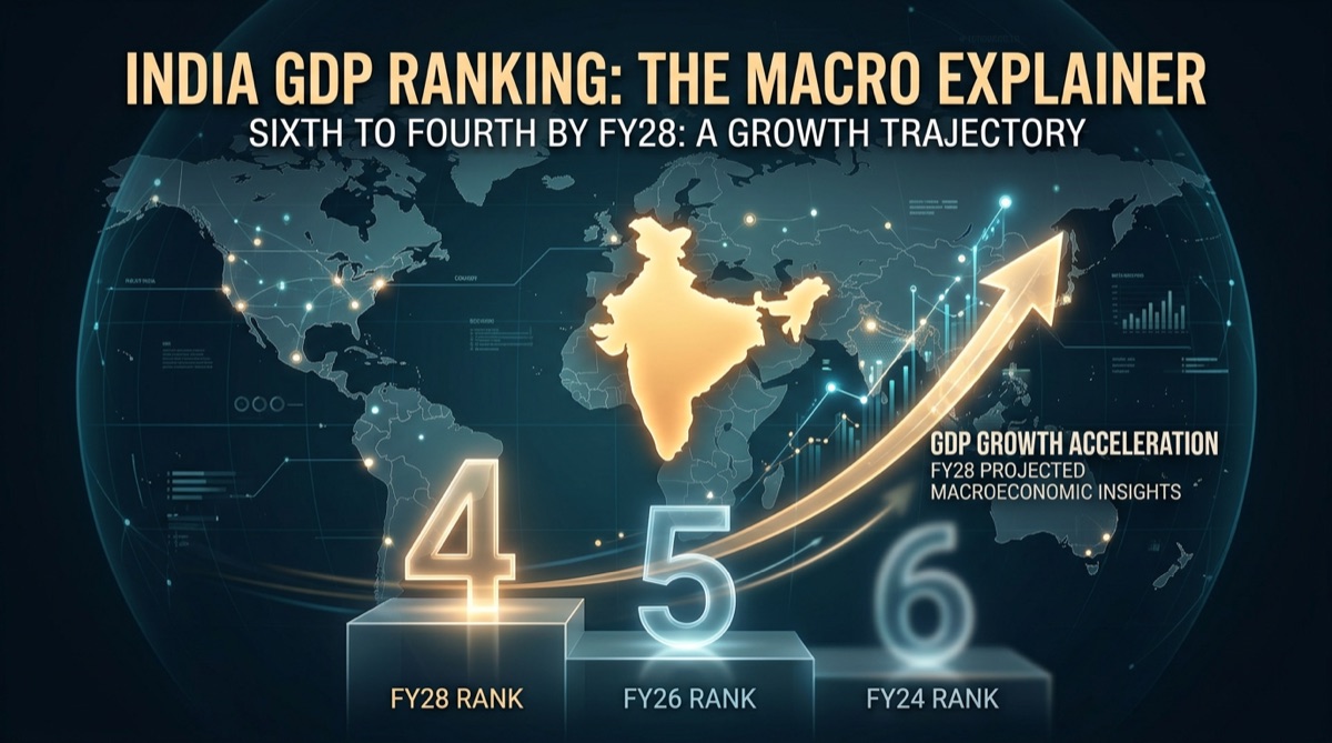 India's GDP Rank: Sixth Now, Fourth by FY28—What the Charts Mean